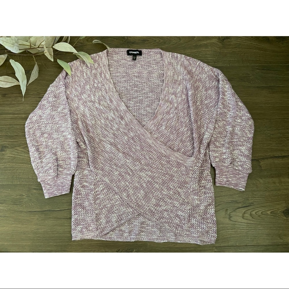 Express Sweater Criss Cross Front